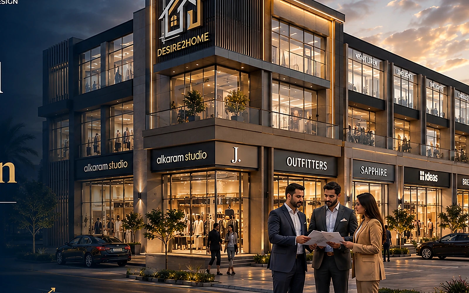 Premium commercial building project by Desire2Home